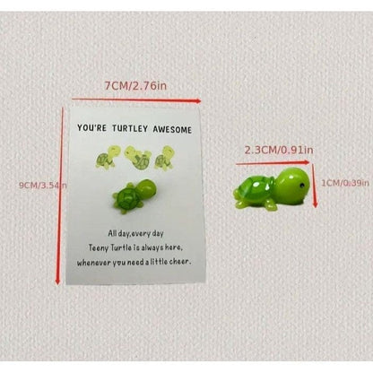 size of turtle and card